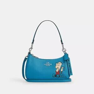 Coach X Peanuts Teri Shoulder Bag With Linus CBM31 Authentic